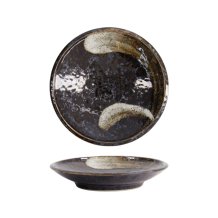 TDS, Runder Teller, Arahake, schwarz/braun, Ø 9,8 x 1,7 cm , Art.-Nr. 21616