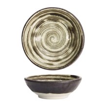 TDS, Asashio Bowl, Black/White, Ø13x4.5cm 250ml, Item No. 21629