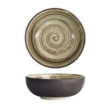 TDS, Asashio Tayo Bowl, Black/White, Ø19.7x7cm 1200ml, Item No. 21636