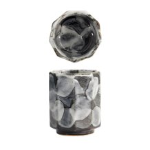 TDS, Teacup, Grey Tetsu Glaze, Ø6.5x8cm, Item No. 21656