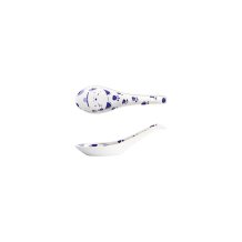 Soup Spoon Kawaii Maneko Blue, Porcelain, 13.8 cm