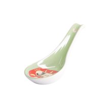 TDS, Kawaii Japan Daruma Spoon, Green, 13.8x4.8cm, Item No. 21680