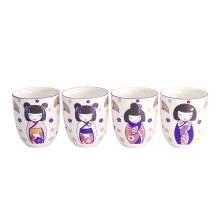 TDS, Kawaii Maiko Tassen-Geschenkset 4stk, Ø 7x8cm, 170ml , Art.-Nr. 21775