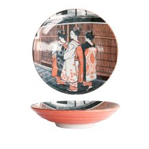 TDS, Pasta Teller, Asakusa, Geisha, Ø  21x5cm, Art.-Nr.21787