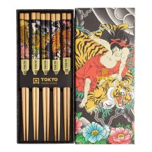 Yakuza Tiger Chopstick Set 5 pair at Tokyo Design Studio (picture 2 of 4)
