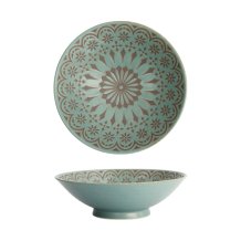 TDS, Zahra Shallow Bowl, Mixed Bowls, Green, Ø 24x7.5 cm, Item No. 21973