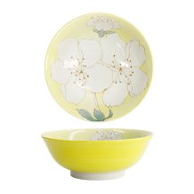 TDS, Ramen Bowl, Sakura, Yellow, Ø 19.5 x 7.5 cm - Item No. 21982