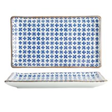TDS, Square Plate, Japan Flower Sakura, 21 cm x 13.5 cm, Item No. 22005