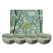 TDS, 4 Bowls Set, Soshun Matte, Ø 13 cm, Item No. 22017