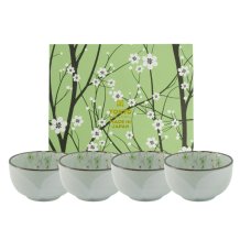 TDS, 4 Schalen Set, Green Cosmos, Ø 13x7cm 550ml, Art.-Nr. 22019