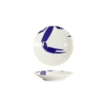 Teller Kawaii Krabbe Blau/Wei&szlig;, Porzellan, &Oslash; 13,7 cm