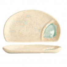 TDS, Plate, Mixed Plates, Half Moon, 22.5 x 13 x 2.3 cm - Item No. 22165