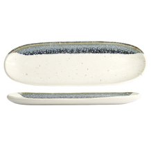 TDS, Oval Plate, White, 34.5 x 10.8 x 2.5 cm - Item No. 22172