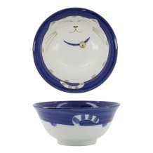 TDS, Tayo Bowl, Kawaii Cat Neko, Blue, Ø 13.5 x 6.8 cm 300 ml - Item No. 2221