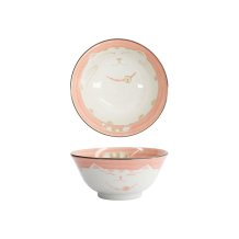 Tayo Bowl Kawaii Katze Neko Pink, Porcelain, 500 ml