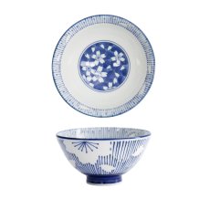 TDS, Reis Schale, Sakura Stripe, Blau, Ø 12,5x6,5 cm, 350ml -Art Nr: 22247