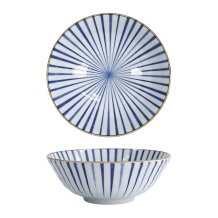 Ramen Bowl Natsu Tokusa Blue, White, Porcelain, 1 l