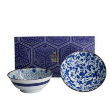 TDS, 2 Schalen Set, Mixed Bowls Japan Flower, Ø 19 cm, Art.-Nr. 22528