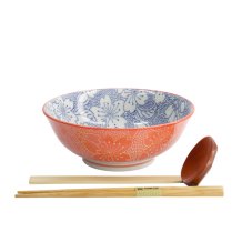 TDS, Ramenschale in Geschenkbox, Mixed Bowls Sakura, 3Stk, Ø 19,7x7cm (1000 ml), Art.-Nr. 22540