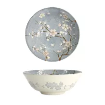 TDS, Ramen Bowl, Fujisakura, Grey, Ø21x7.8cm 1000ml, Item No. 22590