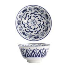 TDS, Bowl, Tokyo Blue Botan, Mixed Bowls, Ø12.8x6.5cm 400ml, Item No. 22606