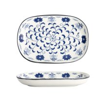 TDS, Teller, Tokyo Blue, Botan Oblong , 18,7x13cm, Art.-Nr. 22616