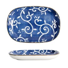 TDS, Teller, Tokyo Blue Karakusa Oblong, 18,7x13cm, Art.-Nr. 22628