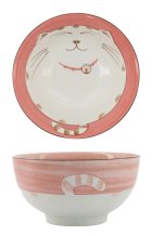 TDS, Reis-Schale, Kawaii Katze Neko, Rosa, Ø 16 cm 800 ml, - Art Nr. 2470