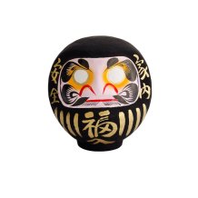 TDS, Daruma, Dekoration, Schwarz, 12 cm - Art Nr. 33043