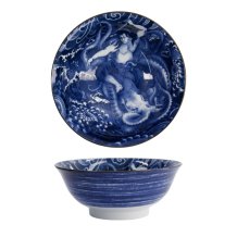TDS, Bowl, Yakuza, Octopus, Blue/White, Ø 21x8.7cm 1300ml, Item No. 33337