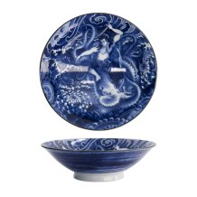 TDS, Schale, Yakuza, Octopus, Blau/Weiß, Ø 25,2x7,7cm 1600ml ,  Art.-Nr. 33341