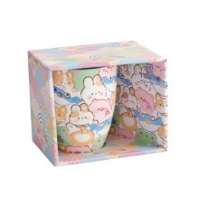 Tasse Kawaii Animals Bunt in Geschenkbox, Porzellan, 380 ml
