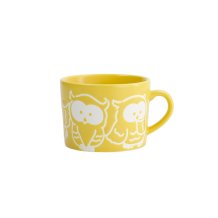 TDS, Tasse, Kawaii Owl, Gelb, Ø 8 x 6 cm - Art Nr. 33392