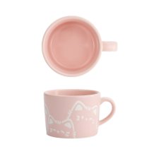 TDS, Mug, Kawaii Cat, Pink, Ø 8 x 6 cm - Item No. 33394