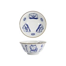 Tayo Bowl Kawaii Cat Neko Blue, Porcelain, 500 ml