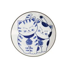TDS, Round Plate, Kawaii Cat Neko, Ø 16.7x2.8cm, Item No. 33503
