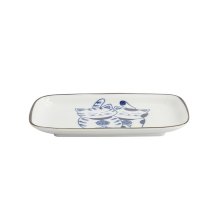 Blue Sakura Rectangular Plate at Tokyo Design Studio (picture 2 of 6)