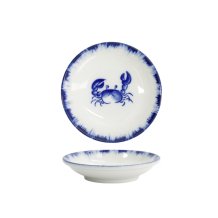 TDS, Saucenschale, Crab, Blau/Weiß, Ø 9x2cm - Art Nr. 33558