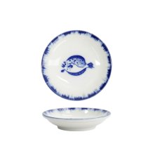 TDS, Saucenschale, Flounder, Blau/Weiß, Ø 9x2cm - Art Nr. 33561