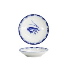 TDS, Saucenschale, Shrimp, Blau/Weiß, Ø 9x2cm - Art Nr. 33562