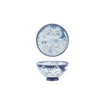 Schale Kawaii Cat Blau, Porzellan, 300 ml