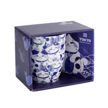 TDS, Mug, Kawaii Blue Maneko Mug in Giftbox, Ø 8.5x10.2cm, 340 ml, Item No. 33612