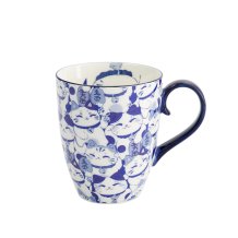 TDS, Mug, Kawaii Blue Maneko Mug in Giftbox, Ø 8.5x10.2cm, 340 ml, Item No. 33612