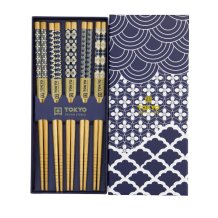 TDS, Chopstick Giftset of 5, Blue Wave, Art.-Nr. 33641