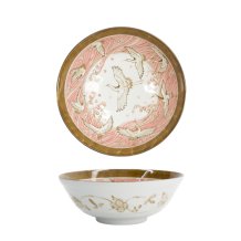 TDS, Ramen Bowl, Crane, Pink, Ø 21x7.8cm 1000ml, Item No. 33711