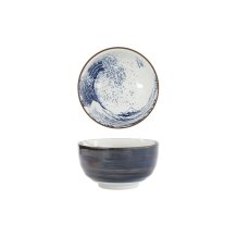 Tayo Bowl Hokusai White, Blue, Porcelain, 350 ml