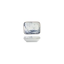 Sauce Bowl Hokusai Choku White, Blue, Porcelain, 9.6 cm