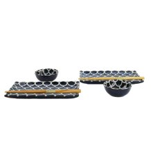 TDS, Sushi Set, Cobalt Blue Mermaid, mit Chopsticks, 6tlg, 22x13x2cm & 8,5x3,4cm, Art.-Nr. 33755