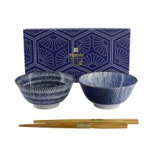 TDS, Tayo Bowl Giftset with chopsticks, 2 Pcs, Ø 15x7cm 550ml, Item No. 33791