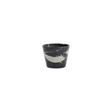 Soba Cup Kawaii Black Whale Black, Porcelain, 210 ml